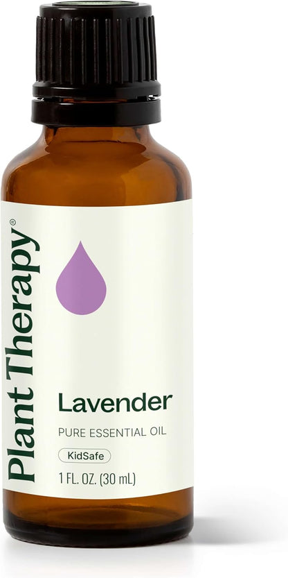 Plant Therapy Lavender Essential Oil 100% Pure, Undiluted, Therapeutic Grade, Aromatherapy Diffuser for Relaxation and Body Care, Healthy Skin and Hair, 10 mL (1/3 oz)