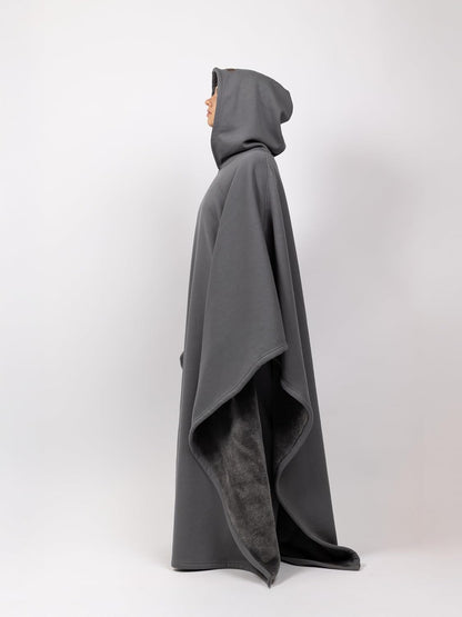 FREE THE SHEEP Eden Hoodie – Oversized Weighted Hoodie Cloak with Ultra-Soft Faux Fur Liner