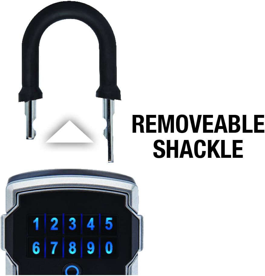 Master Lock Wall Mount Digital Key Lock Box, Bluetooth, iOS Android 5441EC