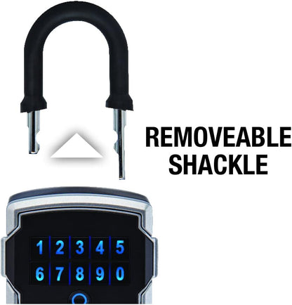 Master Lock Wall Mount Digital Key Lock Box, Bluetooth, iOS Android 5441EC