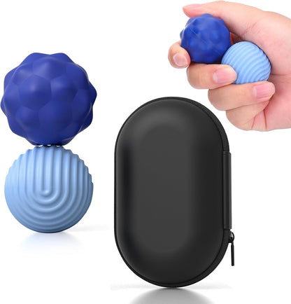BUSOHA Silicone Fidget Balls - 4 Pack Fidget Toys Adults Sensory Toys Stress Balls for Adults Teens Gifts for Calming,Autism and ADHD Office