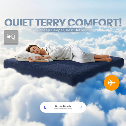 Queen Size Mattress Protector Waterproof, Premium 200 GSM Terry Mattress Cover, Soft & Breathable Bed Cover, Fitted Sheet Style Stretchable Deep Pockets 17" by Utopia Bedding (White)