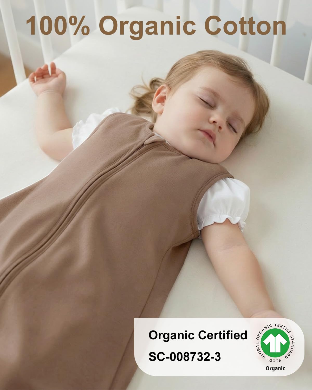 Yoofoss Baby Sleep Sack Baby Wearable Blanket 100% Cotton 2-Way Zipper Toddler Sleeping Sack