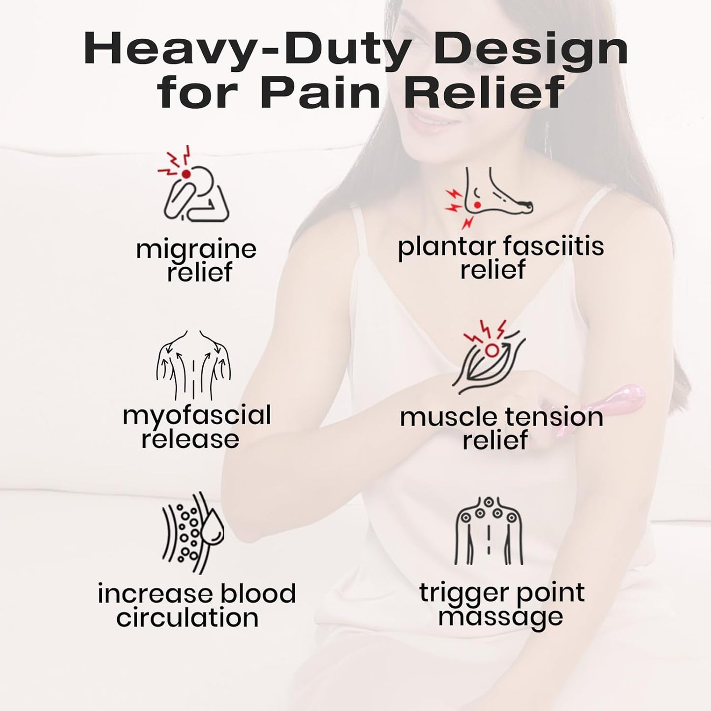 lifechill Trigger Point Massage Tool for Pain Relief Deep Tissue & Gua Sha, HSA Fascia Release Tools for Full Body, FSA Eligible Items Muscle Scraper Acupressure Tool TMJ Relief, Thumb Saver Neck Foot