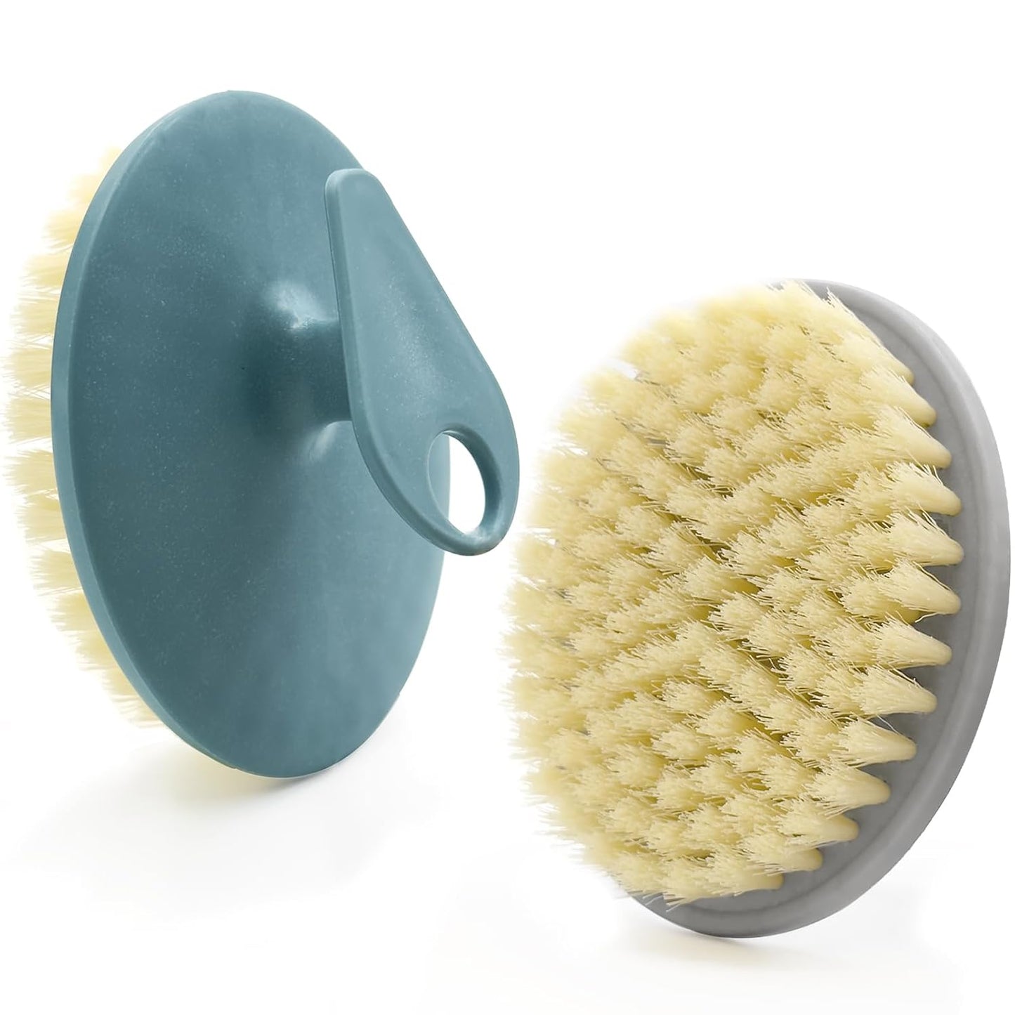 Silicone Body Scrubber 2 Pack, BEAUTAIL Shower Bath Scrubber, More Hygienic Than Traditional Loofah, Lather Nicely, Gentle Exfoliating Brush for Women Men Baby Sensitive Skin, Black+Purple