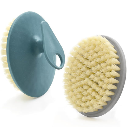 Silicone Body Scrubber 2 Pack, BEAUTAIL Shower Bath Scrubber, More Hygienic Than Traditional Loofah, Lather Nicely, Gentle Exfoliating Brush for Women Men Baby Sensitive Skin, Black+Purple