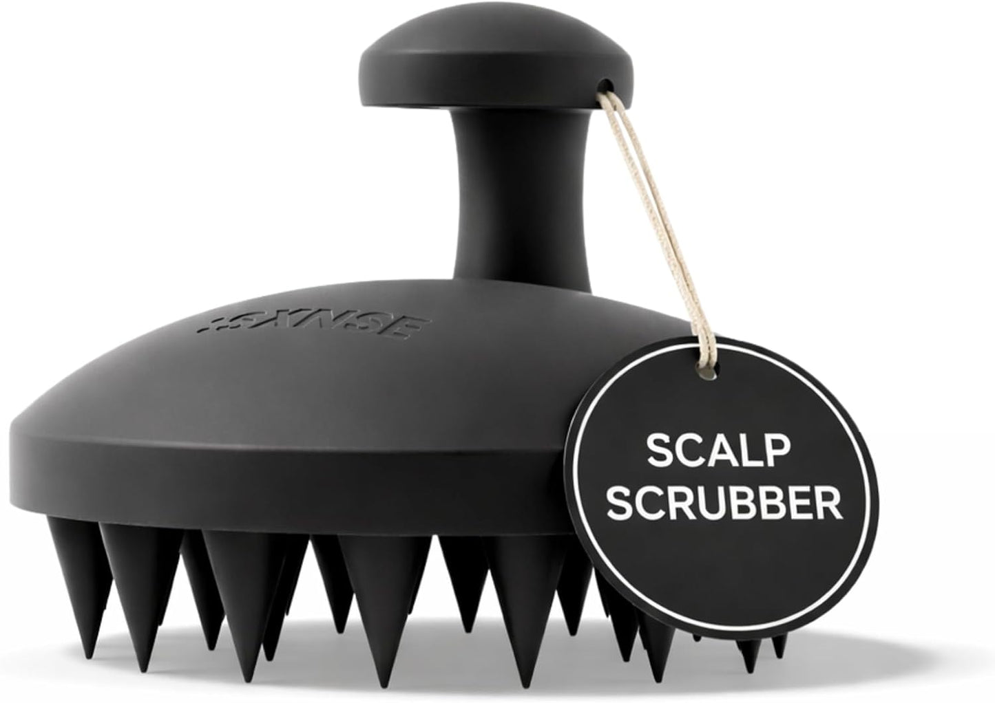 SXNSE - Revive Silicone Scalp Massager, Arctic - Manual Hair & Scalp Scrubber for Dandruff, Buildup, Itch, & Hair Growth - Soft Exfoliating Silicone Bristles for Wet & Dry Hair, Flake-Free Finish