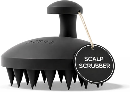 SXNSE - Revive Silicone Scalp Massager, Arctic - Manual Hair & Scalp Scrubber for Dandruff, Buildup, Itch, & Hair Growth - Soft Exfoliating Silicone Bristles for Wet & Dry Hair, Flake-Free Finish