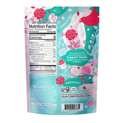 Suncore Foods Rose Petals 0.3oz | Premium Edible Flowers for Tea & Baking