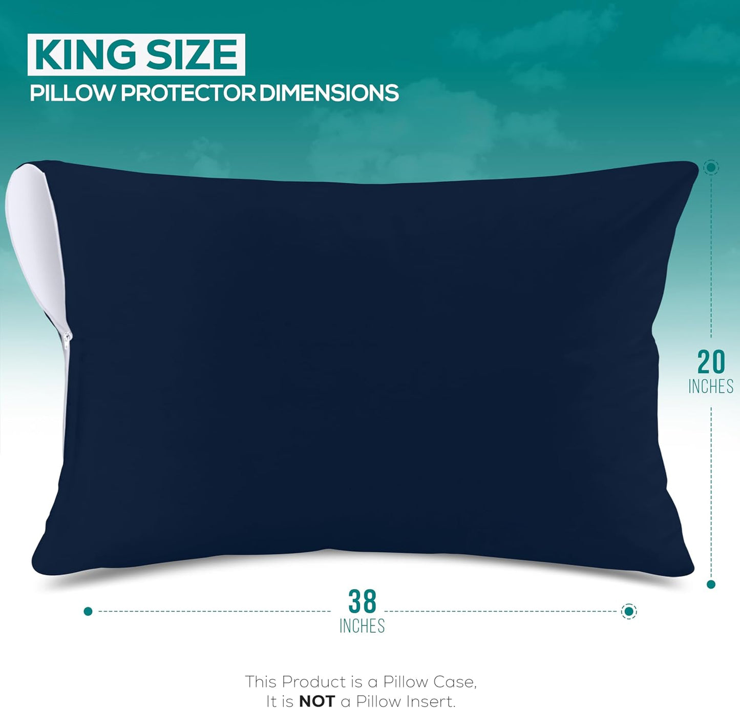 Utopia Bedding Premium 100% Waterproof Pillow Protectors with Zipper Standard Size (Set of 4), Bed Bug and Dust Mite Proof Zippered Pillow Covers, Pillow Encasement Cases, Gray
