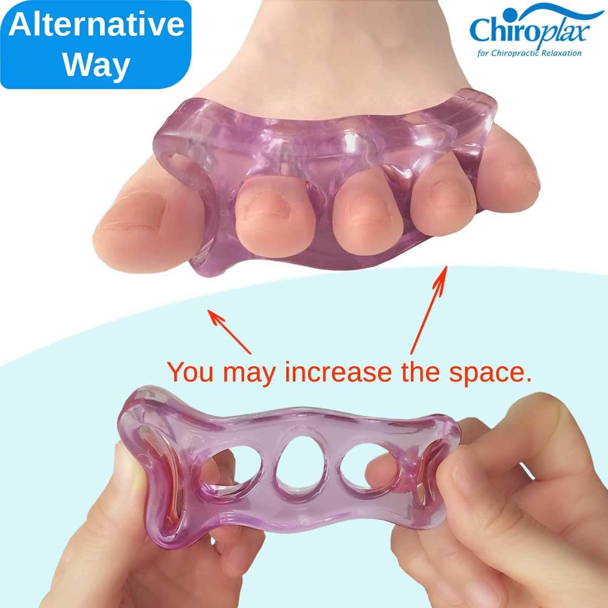Chiroplax Gel Toe Separators Stretchers Spacers Bunion Tailor's Relief