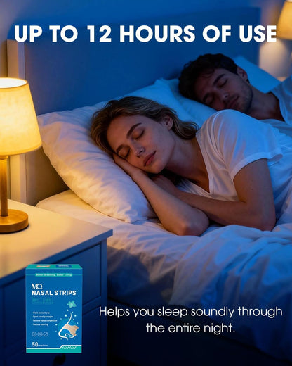 MQ 100ct Nasal Strips for Snoring Black Nose Strips for Breathing Extra Strength Snore Strips to Open Nasal Passages, Relieve Nasal Congestion