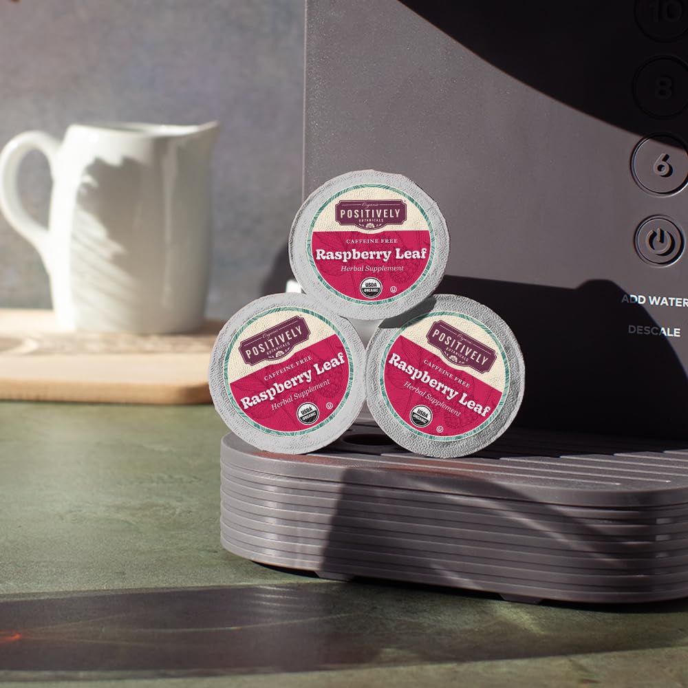 Positively Botanicals, Organic Raspberry Leaf, K-Cup® Compatible, 24 Pods