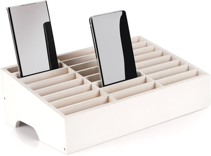 36 Slots Cell Phone Holder Classroom, Wooden Phone Lock Box