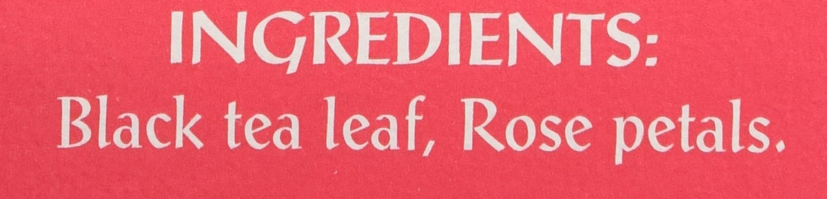 Triple Leaf Tea Black Tea Bags, Rose, 20 Count