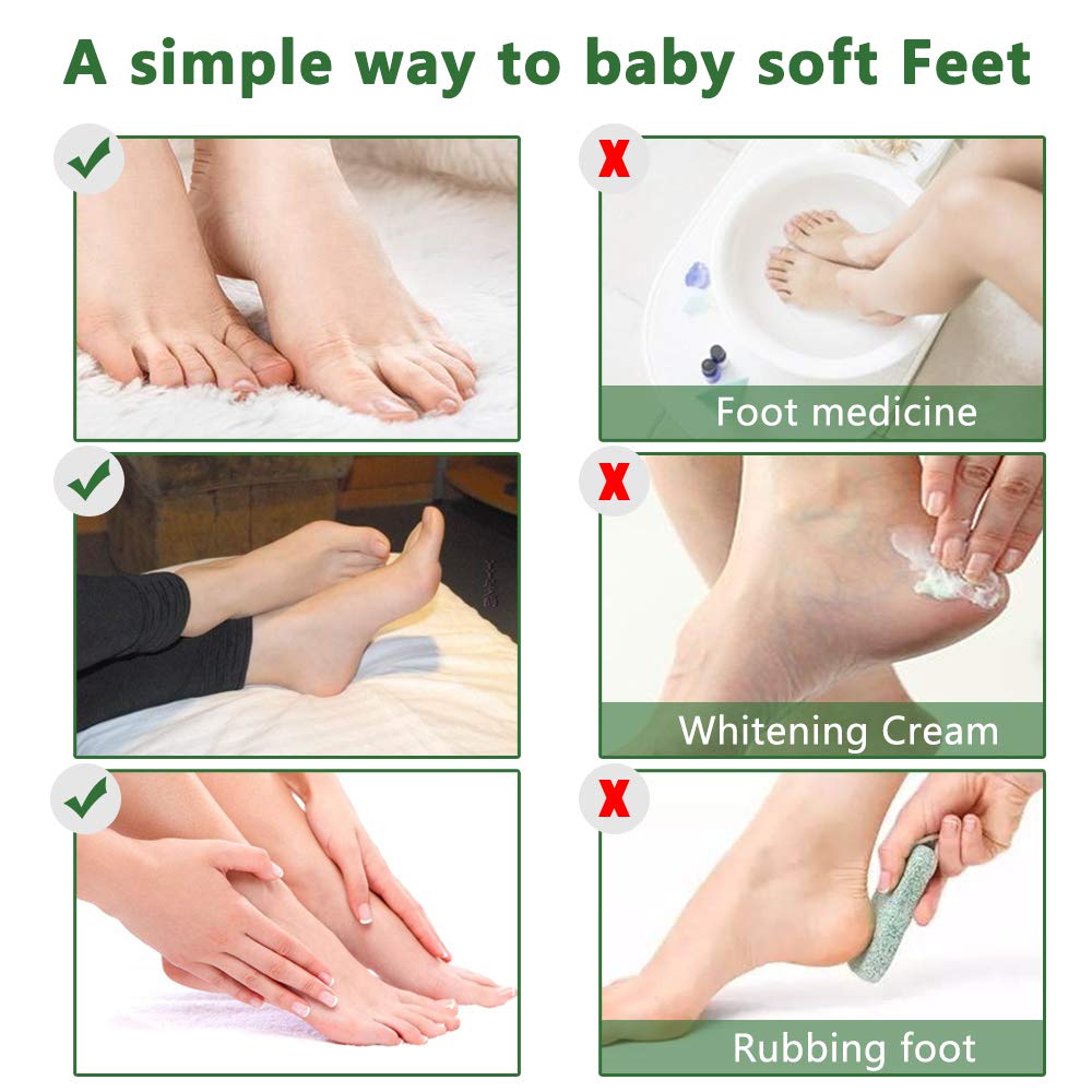 ALIVER Foot Peel Mask 3 Pack, Exfoliator Peel Off Calluses Dead Skin Callus Remover, Baby Soft Smooth Touch Feet-Men Women (Lavender)