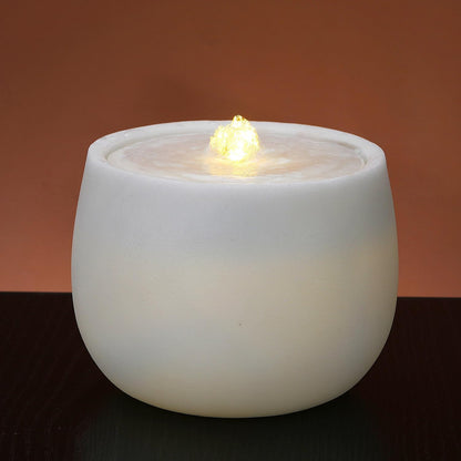Tabletop Water Fountain - Desktop Waterfall Fountain Indoor Tabletop Humidifiers Home Decoration for Office, Living Room, or Bedroom