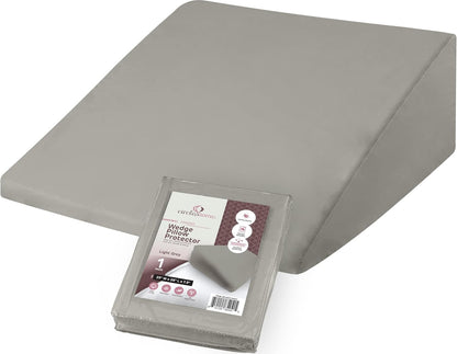 CirclesHome Pillow Protectors 4 Pack Standard Zippered - 100% Cotton Breathable Pillowcases - Protects Pillows from Dirt, Dust and Debri (Standard - Set of 4 - 20x26)