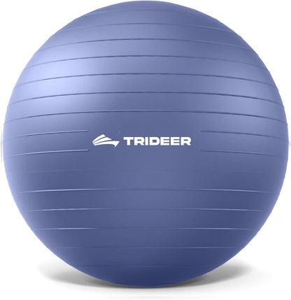 Trideer Exercise Ball, Stability Yoga Ball for Physical Therapy, Active Sitting, Pregnancy & Birth Labor Prep, Core Strength, Balance Training, Posture Improvement and Daily Stretching, 55/65/75cm