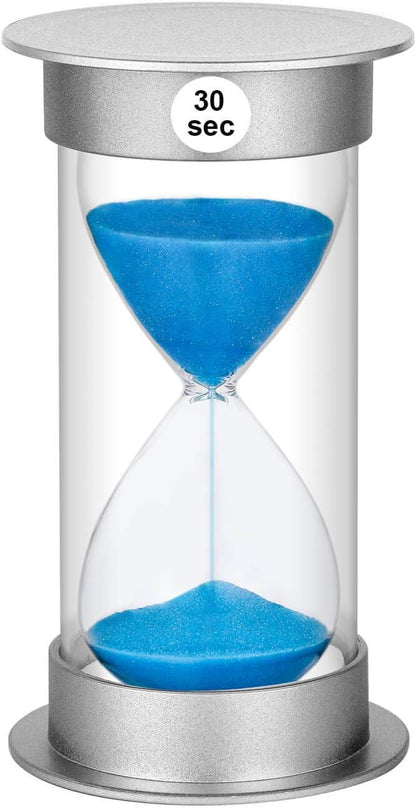 2 Minute Hourglass Sand Timer with Suction Cup,Unbreakable Sucker Sand Clock Timer 2 min,Plastic Mini Sand Watch,Rotatable Reloj De Arena for Kids Toothbrush(Blue)