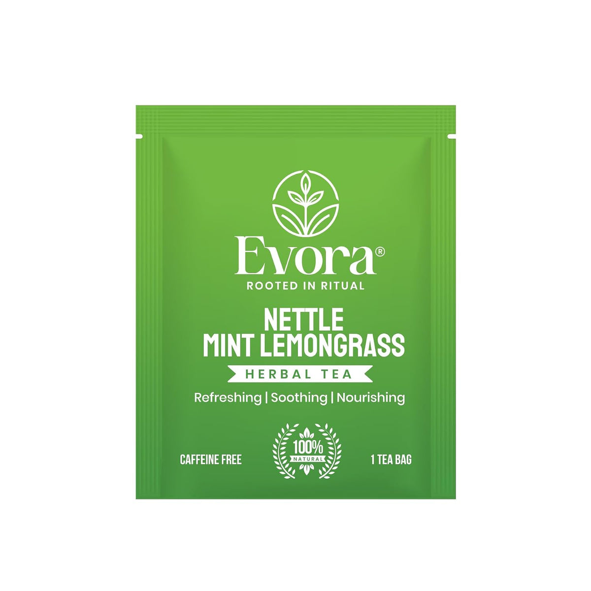EVORA Nettle Leaf, Mint and Lemongrass Tea - 30 Ayurvedic Herbal Tea Bags