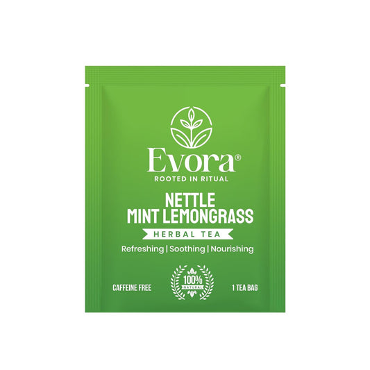EVORA Nettle Leaf, Mint and Lemongrass Tea - 30 Ayurvedic Herbal Tea Bags