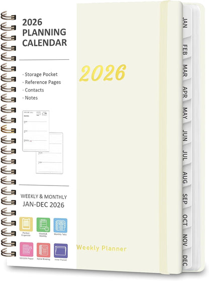 Weekly To Do List Notepad, 52 Sheets, Undated Weekly Planner, Letter Size | 8.5"x11", 100GSM, Thick Paper, Twin-Wire Spiral Bound, Tear Off Desk Pad, For Women & Man, Home School & Office Work