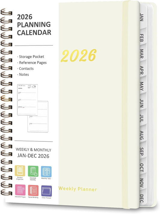 Weekly To Do List Notepad, 52 Sheets, Undated Weekly Planner, Letter Size | 8.5"x11", 100GSM, Thick Paper, Twin-Wire Spiral Bound, Tear Off Desk Pad, For Women & Man, Home School & Office Work