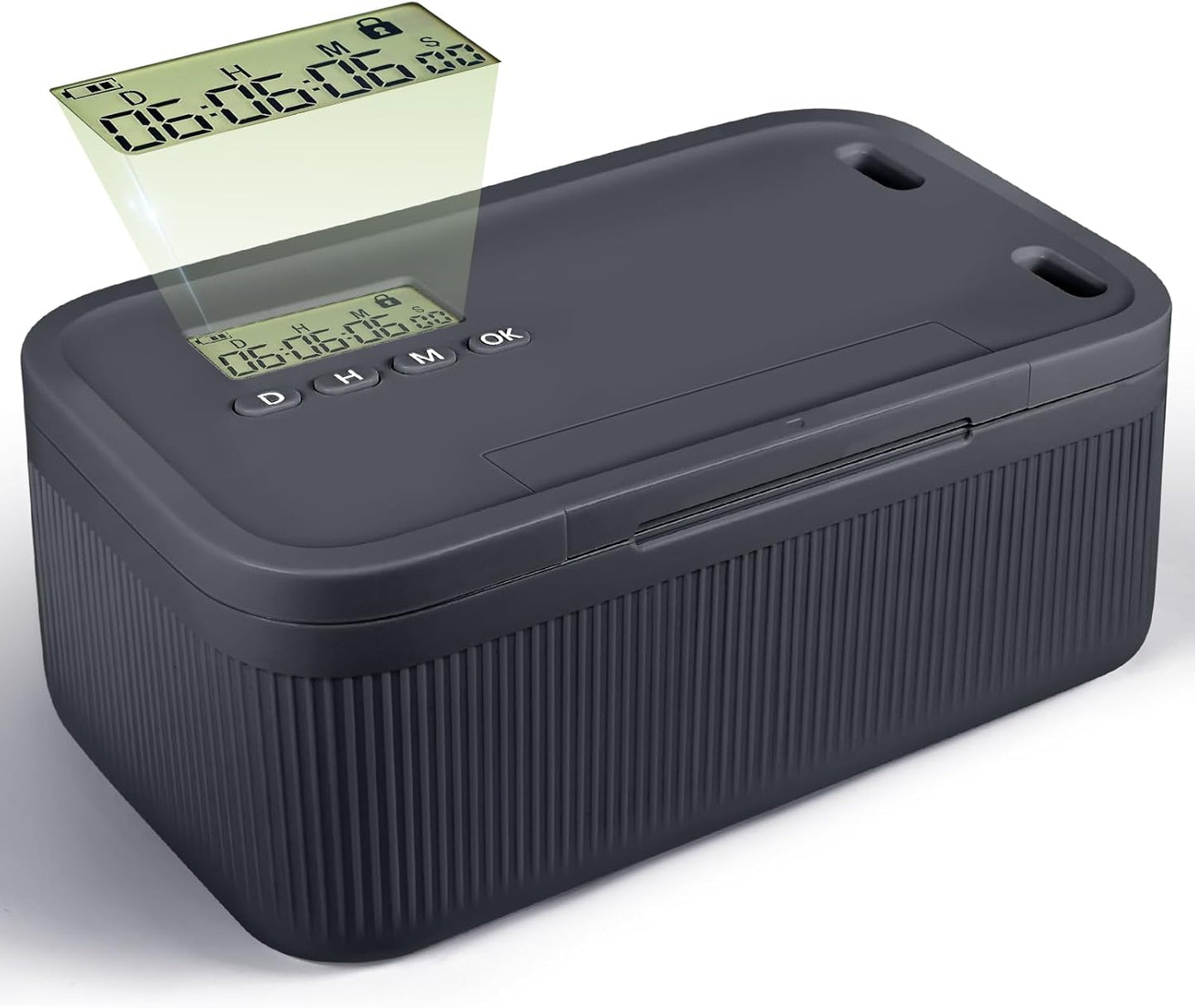 Timed Lock Box,Phone Lock Box with Timer Unplug from Phones Snacks Video Games & Cravings,2-in-1 Quick Lock or Timer Lock Mode - 30 Days Max,Productive & Focused Phone Jail Box for Safe