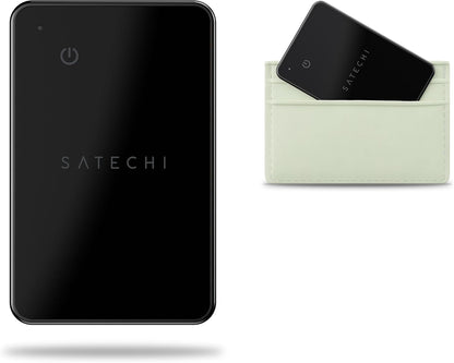 Satechi FindAll Wallet Card, Find My Compatible, Wireless Charging, Black