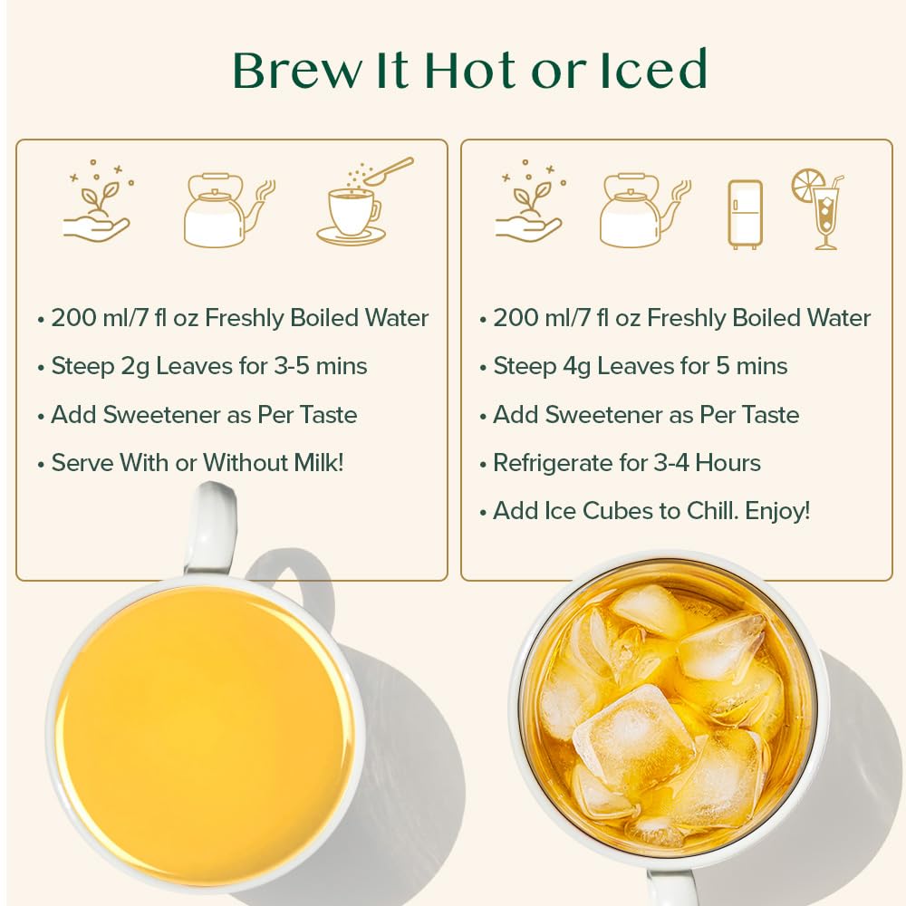 VAHDAM Instant Chai Latte - 10 Sachets (7.7 Oz / 220g) | Authentic Indian Chai with Natural Spices | Just Add Water, No Steeping Required | Creamy Chai Latte Anytime