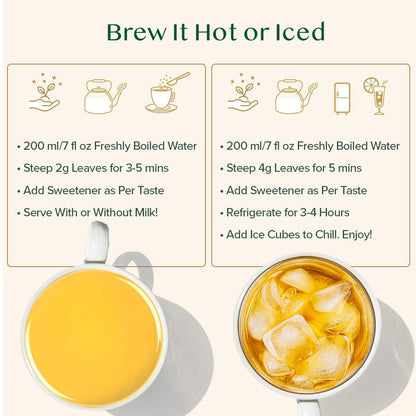VAHDAM Instant Chai Latte - 10 Sachets (7.7 Oz / 220g) | Authentic Indian Chai with Natural Spices | Just Add Water, No Steeping Required | Creamy Chai Latte Anytime