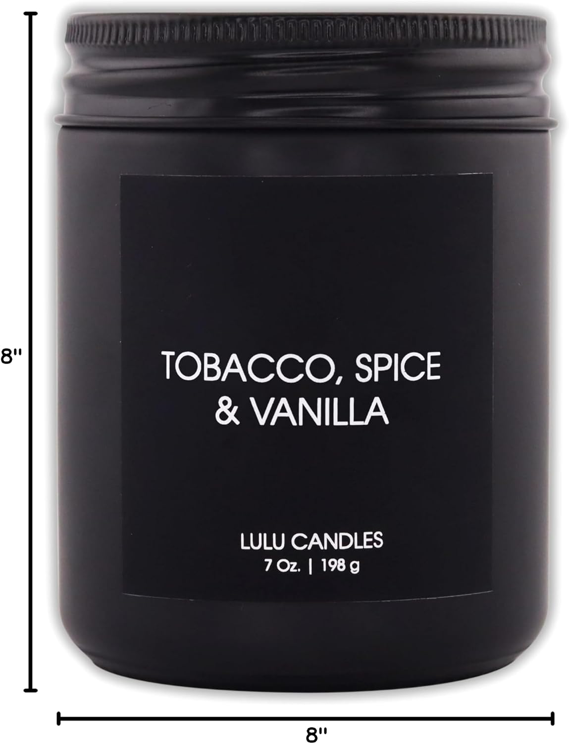 Lulu Candles | Jasmine, Oud & Sandalwood | Luxury Scented Soy Jar Candle | Hand Poured in The USA | Highly Scented & Long Lasting (9 Oz.)