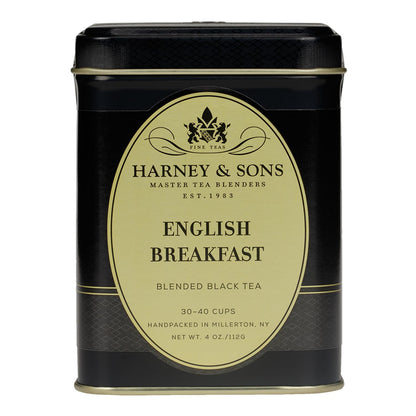 Harney & Sons English Breakfast Loose Leaf Black Tea Tin, 4 oz