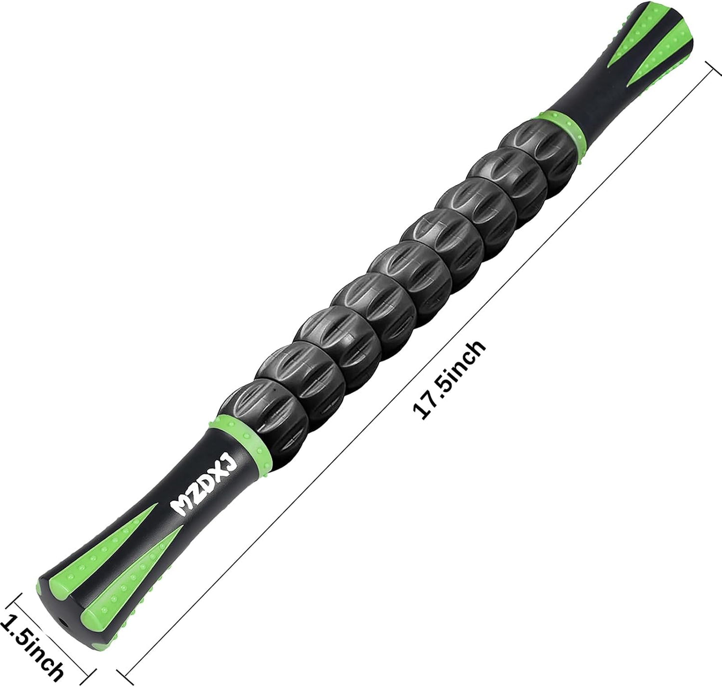 Muscle Roller Massage Roller Stick- Deep Tissue Fascia Blaster for Myofascial Pain Relief, Lymphatic Drainage & Body Sculpting, Handheld Physical Therapy & Recovery Tool (Pink black-18 inch)