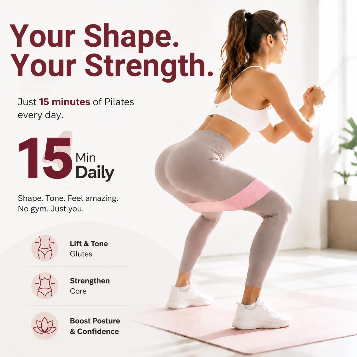 Chobokiang Pilates Kit for Women, Home Workout Equipment Set with Ring, Ball, Resistance Bands, Core Sliders & Ankle/Wrist Weights, Pilates Essentials Kit for Full Body Sculpt, Fat Burn & Beginners