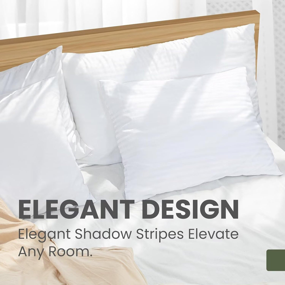 Standard Zippered Pillow Protectors, Oeko-TEX, 20 x 26, 4 Pack