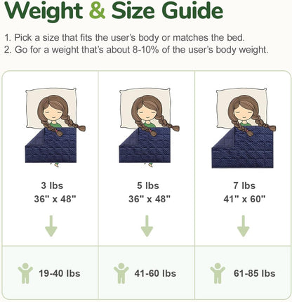 Sivio Weighted Lap Blanket, Weighted Blankets,Soft and Cozy Cooling Heavy Blanket, Calm and Nap, School and Home,2lbs 20 x 30inches, Grey