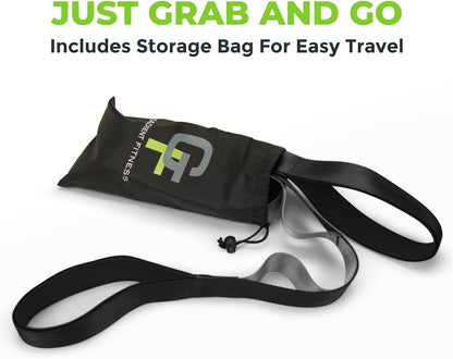 Gradient Fitness Stretching Strap for Physical Therapy, 12 Multi-Loop Stretch Strap 1.5" W x 8' L, Neoprene Handles, Physical Therapy Equipment, Yoga Straps for Stretching, Leg Stretcher.