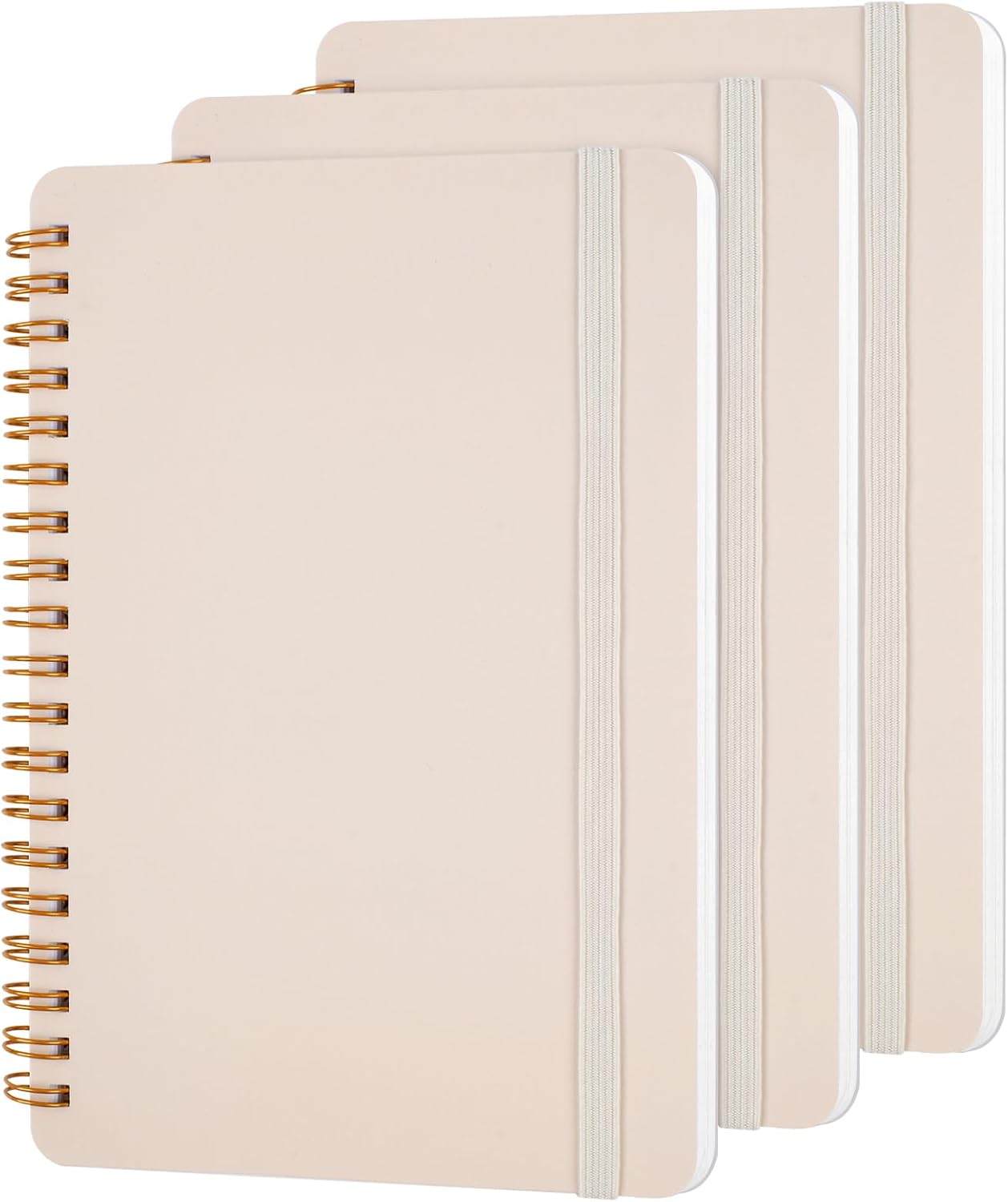 Utron 3 PCS Small Spiral Notebook 5x7, Notebooks for Note Taking, Morandi Spiral Journal Notebook, Work Notebook Small Notebooks 5x7 with Strap, Cute Notebooks for Women 70 Sheets/Note Books