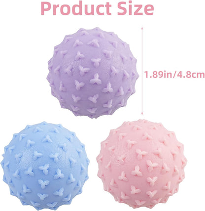 WOVTE Massage Lacrosse Ball for Sore Muscles, Shoulders, Neck, Back, Foot, Body, Deep Tissue, Trigger Point, Muscle Knots, Yoga and Myofascial Release (Blue)