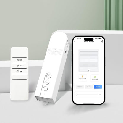 Automatic Curtain Opener and Closer, Motorized Curtains with Remote, Automatic Blind Opener, Automatic Curtain Rod, 2 Type Wireless Connection App Control Voice Assistant Compatible