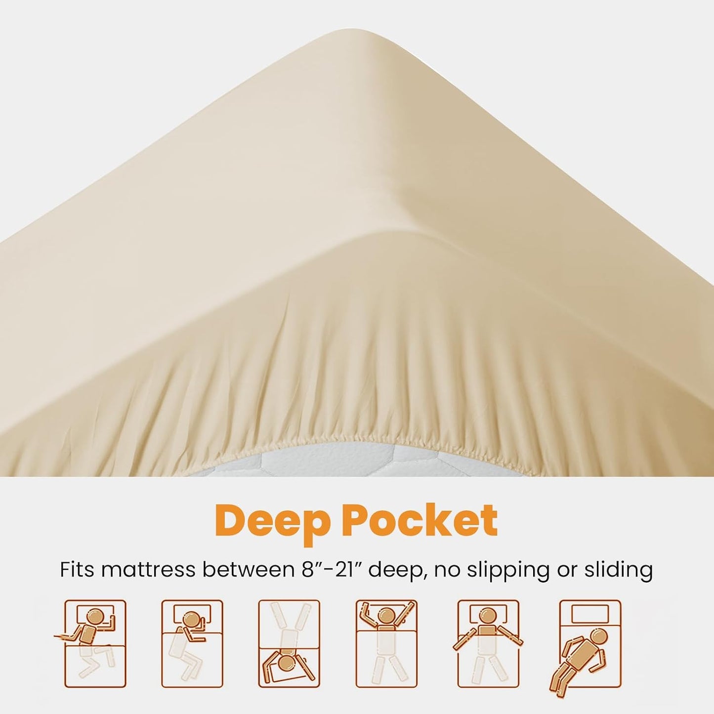 MATBEBY Queen Size Mattress Pad - Cooling Breathable Mattress Topper, Quilted Fitted Mattress Protector, Pillow Top Mattress Cover with 8-21" Deep Pocket, Soft, Machine Washable, White, 60x80 Inches