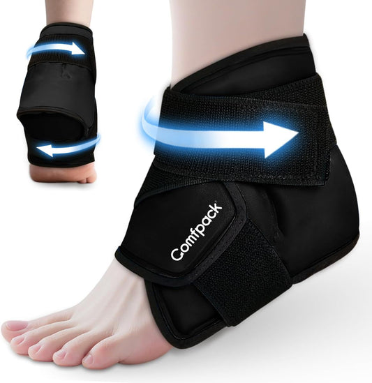 Comfpack Ankle Ice Pack Wrap for Swelling, FSA Eligible