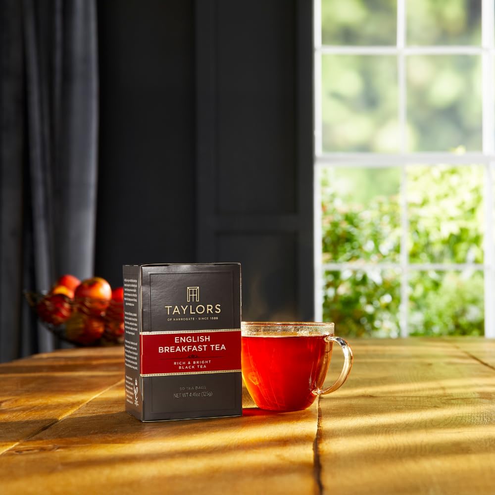 Taylors of Harrogate English Breakfast Black Tea, 50ct (Pack of 6)