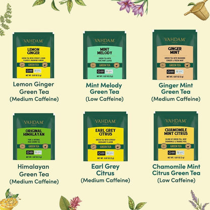 VAHDAM, Assorted Black Tea Loose Leaf Tea Gift Set (10 Flavors) Gift Ideas for Women & Men | Directly Sourced From Assam and Darjeeling | Resealable Ziplock Pouch