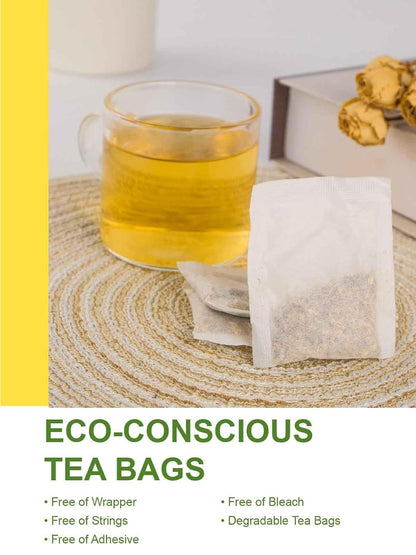 TeeLux Chamomile Tea Bags, 1.5g/bag, Pure Natural Chamomile Flowers Herbal Tea, Caffeine Free, 100 Count