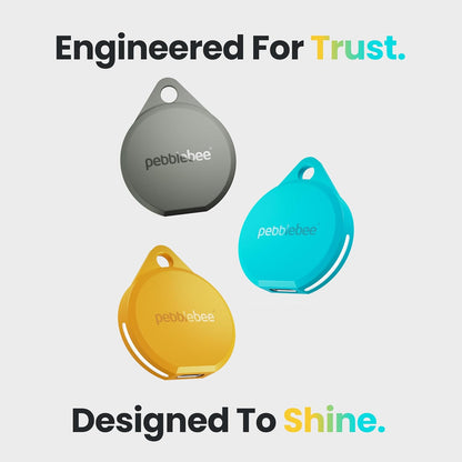 Pebblebee Clip 5 Bluetooth Tracker Tag for Keys & Bags, 130dB Siren