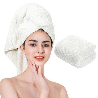 Microfiber Hair Towel Quick Dry Hair Towel Hair Drying Towels Suitable for All Kinds of Hair Ultra Absorbent Long and Thick Hair 20X40inch Lotus Root Pink (1pcs)