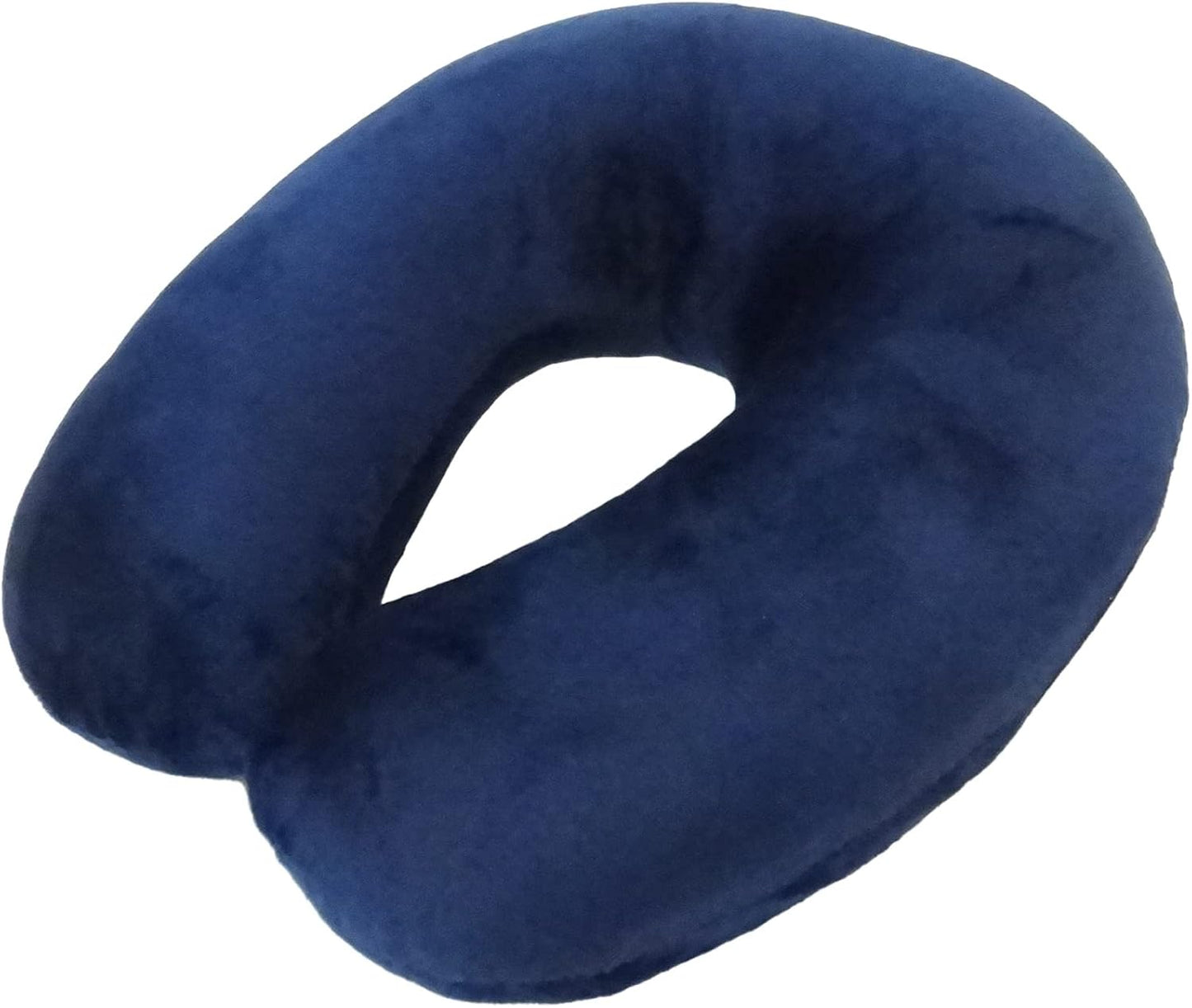 Wolf Essentials Adult Fleece Travel Neck Pillow for Airplane, Charcoal